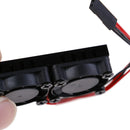 Double Cooling Fan Cooler Radiator Heatsink Kits for Raspberry Pi 4B-3C