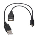 USB Adapter Micro USB Male to USB 2.0 A Male and Female Connector Converter