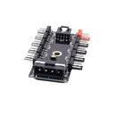 4 Pin PWM Fan HUB Splitter Chassis Four Cooler Fan Temperature Controller Board