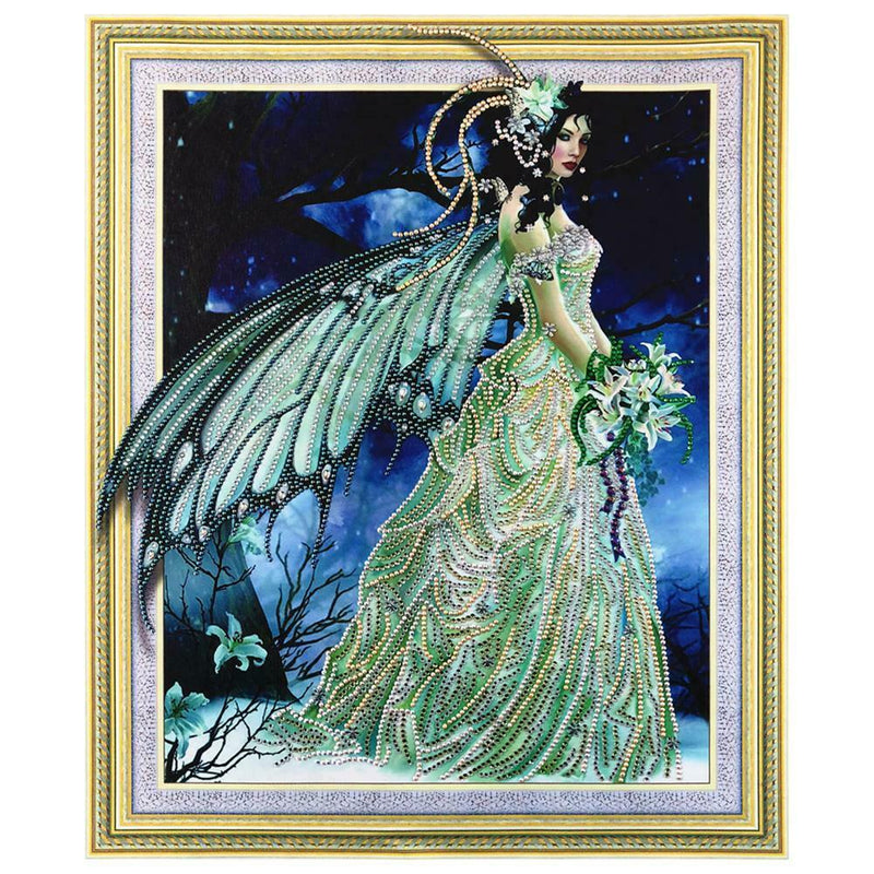 5D DIY Special-shaped Diamond Painting Fairy Cross Stitch Embroidery Mosaic