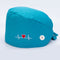 3PCS Women's Scrub Cap Working Hat with Buttons Turban Cotton Bouffant Hat