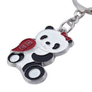 National Pandas Couple Chain Pendant Keychain Gift for Lovers Key Ring