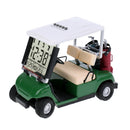 Portable Mini Simulation Golf Cart Clock Game Souvenir Golfer Gift Home Office