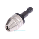 For 1/4" Keyless Drill Bit Chuck Hex Shank Adapter Converter 0.3mm-3mm Tools
