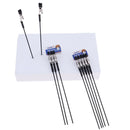 10pcs Alligator Clip Clamp Wrapped Iron Stick & Foam Base Set DIY Craft Tool