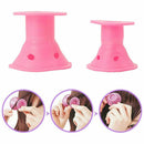 Hair Rollers X 24- Effortless - Heat Free - Hair Styling - Pink Silicone -  W5C8