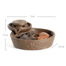 Purple Clay Smoke Backflow Incense Burner Sticks Holder Cone Lucky 2 Cattle Q9Z6