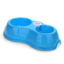Pet Dog Puppy Cat Kitten Water Dispenser Food Dish Bowl Automatic Feeder Bl