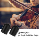 2pcs/set Rubber Tips Black for Upright Double Bass Endpin Accessories