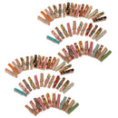 100 Cute Painted Wooden Mini Craft Pegs Cloth Photo Hanging Spring Clip 35mm