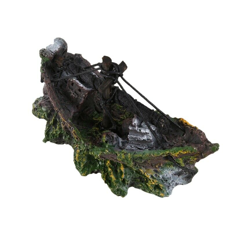 Boat ornament in fish tank Fishing decoration 100% Safety tank decoration