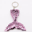 Sequins Mermaid Tail Keychain Charms Paillette Pendants Keyring Diy Mermaid P3H6