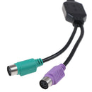 USB Male to ps/2 ps2 female converter cable cord keyboard mouse adapter NTME