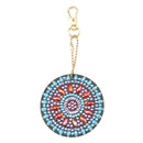 4X DIY Key Chains Mandala Art Photo Tibet Crystal Charm Pendant Necklace Gift