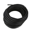 4mm diameter 15m long black wire nylon adjustable braided cable sleeve