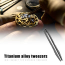 Pocket TC4 Titanium Alloy Tweezers Outdoor Camping Clamping Gadget (Ti)