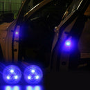 2pcs LED Car Door Warning Lights Anti Rear-end Collision Lamps (Blue 5LED)
