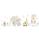 Cartoon Forest Flowe Elephant Rabbit Giraffe Animal Wall Stickers Kids Room M8Y7