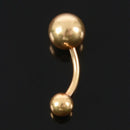 6 Pcs TITANIUM BELLY Button navel rings Banana Bar Body Piercing Jewelry
