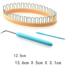 Sock Yarn Knitting Loom Weaving Tool Kit Diy Craft Wooden Leg Stockings Wea G3A3