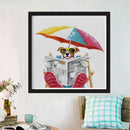 5D DIY Full Drill Diamond Painting Vacation Dog Cross Stitch Embroidery Kit