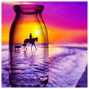 5D DIY Full Drill Diamond Painting Cross Stitch Kit (HG105 Bottle Scenery)