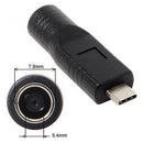 DC Jack 7.9 x 5.4Mm Input To USB-C Type-C Power Plug Charge Adapter for Lap E3O5