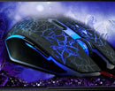 Professional 4000DPI Colorful Backlight Optical Wired Gaming Mouse Mice For PC