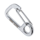 2 lot Carabiner Lock Stainless Steel 60mm Spring Hook Reel Cord Connector
