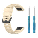 22mm Silicone Wrist Strap Quick Release Adjustable Watch Band for Garmin Fenix 6