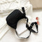 Nylon Women Shoulder Bag Female Street Crossbody Handbag Pouch (Black)