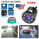Waterproof 8 LED Car Backup Rear View Reverse Parking HD Camera Night Vision3C