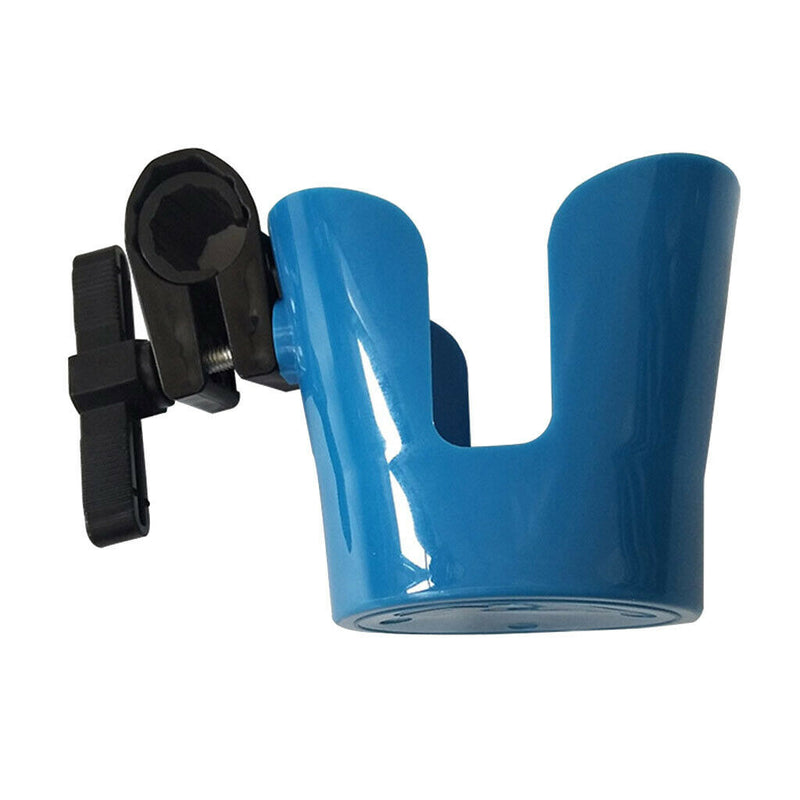Rotatable Drink Cup Holder Antislip for Wheelchair Walker Bike Rollator Blue