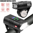 Bike Front LED Lamp Cycling Head Light USB Rechargeable Waterproof Bicycle Lamp