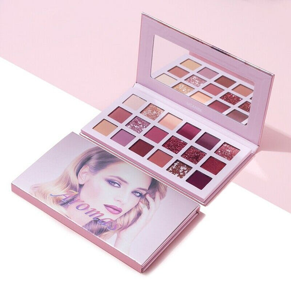 Ucanbe Nude Palette Aromas 18 Colors Matte Glitter Eyeshadow Natural Radian M2Z1