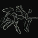 200pcs Scrunchies Tiny Clear Hair Elastic Ties Band Ponytail Holder Rubber