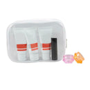 Women Portable PVC Transparent Plastic Waterproof Zipper Cosmetic Bag