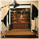 Retro Study Library Books Shelf Photography Photo Background Backdrop Prop  M2V7