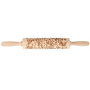 Butterfly Pattern Christmas Embossing Rolling Pin Baking Dough Cake Roller