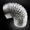 Aluminum Tube Ducting Hose Ventilation Tube Air Pipe Exhaust Tube 10cm-2m