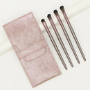 4pcs Eye Shadow Makeup Brushes Kit Soft Eyeshadow Blending Brush (Purple)