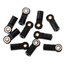 10 Pcs M3 Metal Ball Head Holder Tie rod end For RC Climbing Car Black