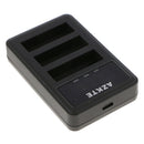 3-Channel USB Battery Charger with LCD Display for Gopro Hero 4 Sport Camera and
