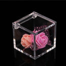12pcs 6x6x6 cm Square Wedding Candy Box Plastic Clear Gift Box Transparent  V8C9
