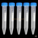 2x 5pcs 10ml Plastic Graduated Centrifuge Tube Laboratory Test Sample Container
