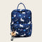 Cute Pony Print Backpack Women Casual Rucksack Girl Schoolbag (Dark Blue)