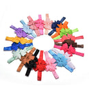 20 Pcs Girl Hair Bow Headband Elastic Hair Bands for Newborn Infant Toddler liau