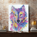 5D DIY Special Shaped Diamond Painting Wolf Head Embroidery Craft Kit Decor