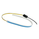 2xFlexible Tube LED Strips Daytime Turn Signal Lights 60cm Blue+Yellow