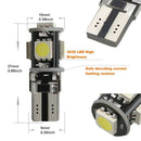 5050 Led W5W Sidelight T10 5 Smd Xenon White Car Wedge Side Light Bulbs Canbus